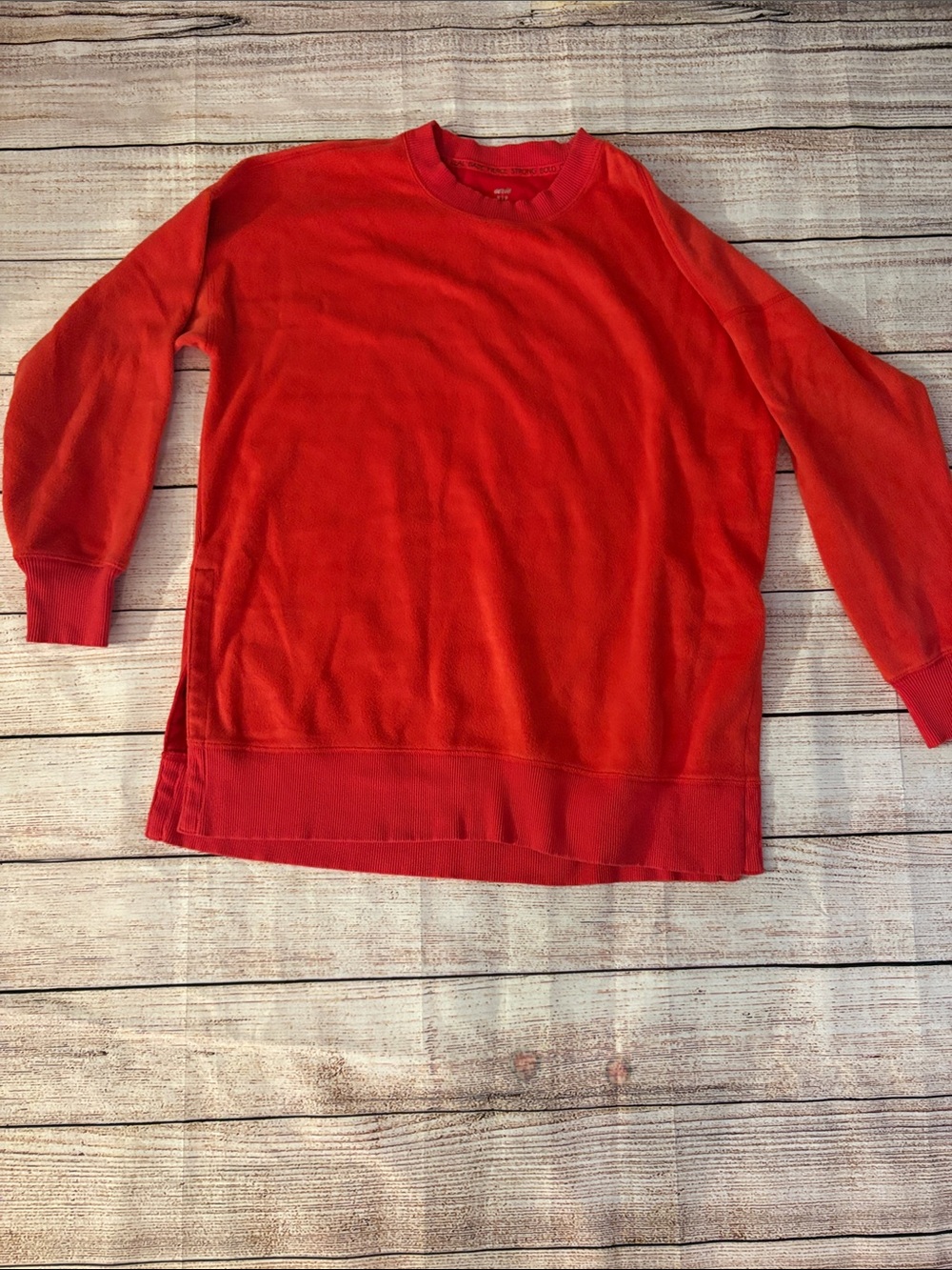 aerie Womens Bright Red Crewneck Sweater